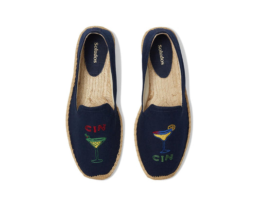 Men's Soludos Smoking Slipper Espadrille Cin Cin/Armada Blue