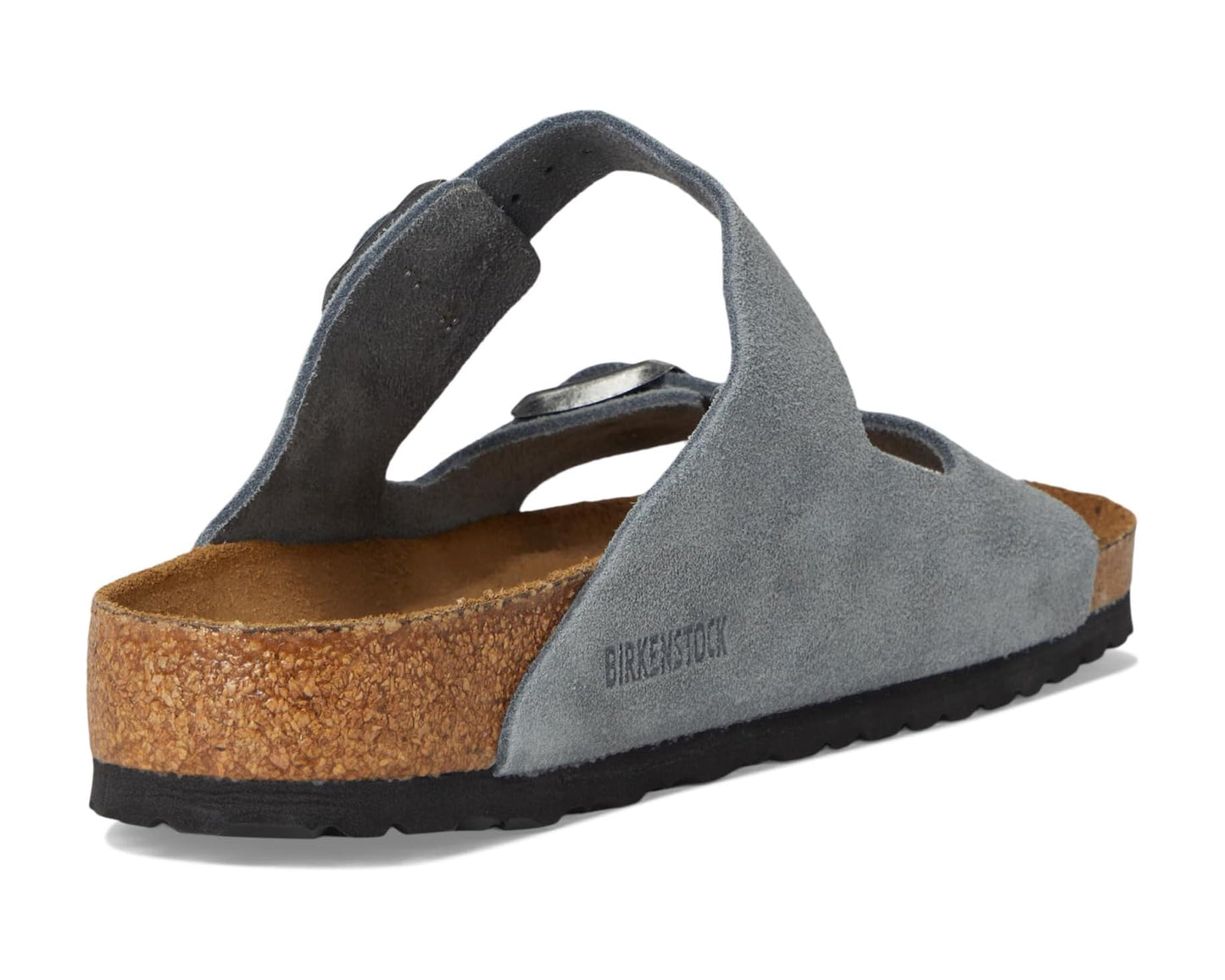 Men's Birkenstock Arizona Soft Footbed - Suede Basalt Gray