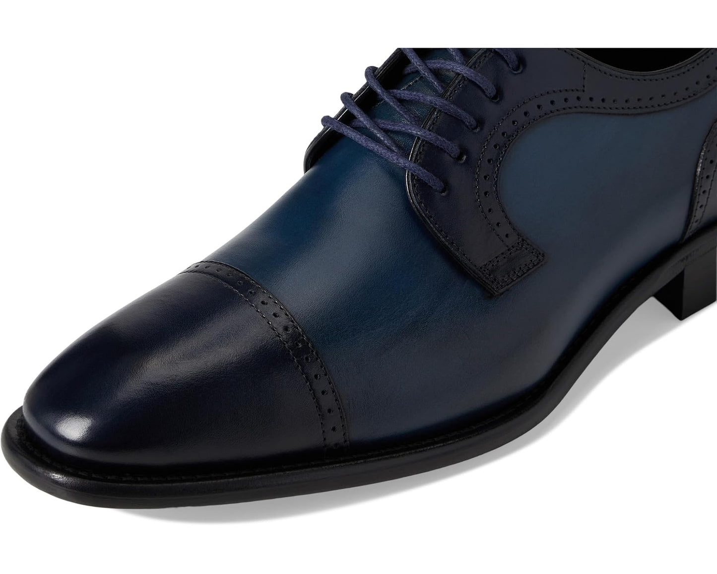Men's Johnston & Murphy Collection Cormac Cap Toe Navy Italian Calfskin