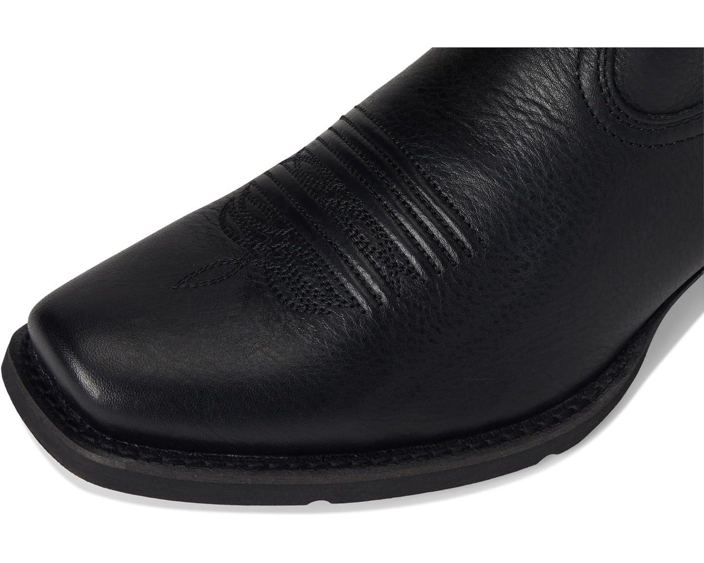 Men's Ariat Sport Narrow Cutter Toe Cowboy Boot Black Deertan