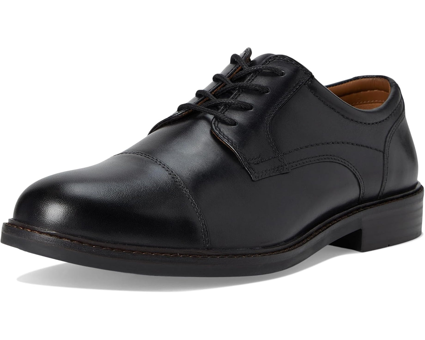 Men's Johnston & Murphy Mason Cap Toe Black Full Grain