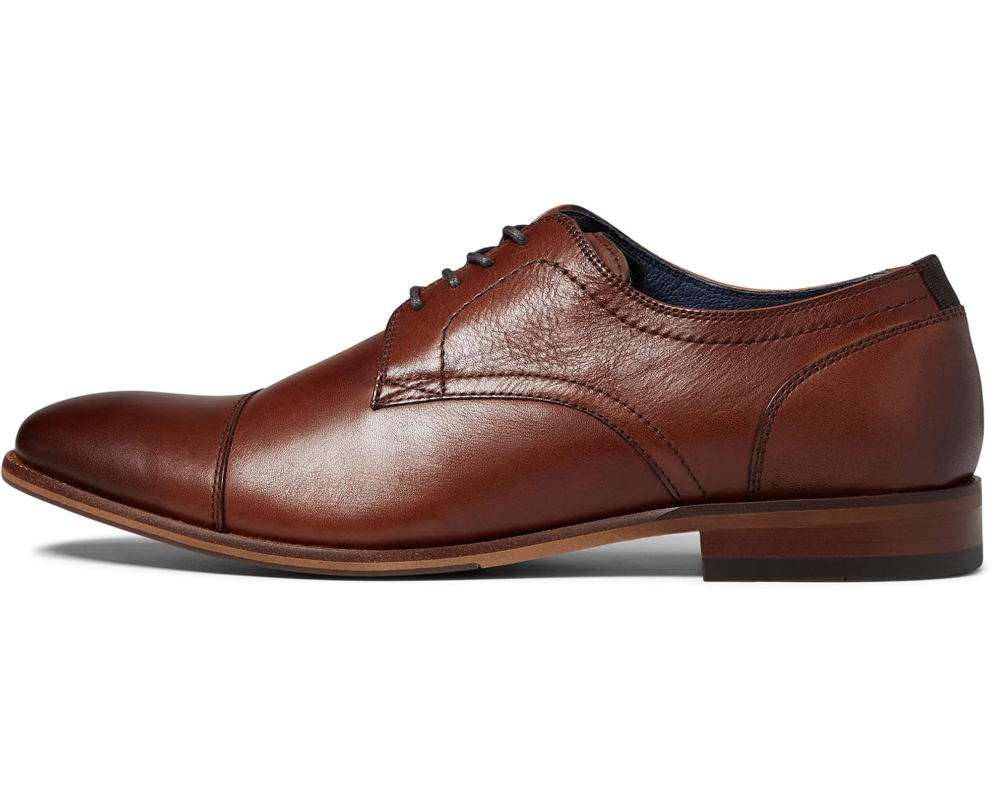 Men's Florsheim Flex Cap Toe Oxford Cognac Smooth Leather