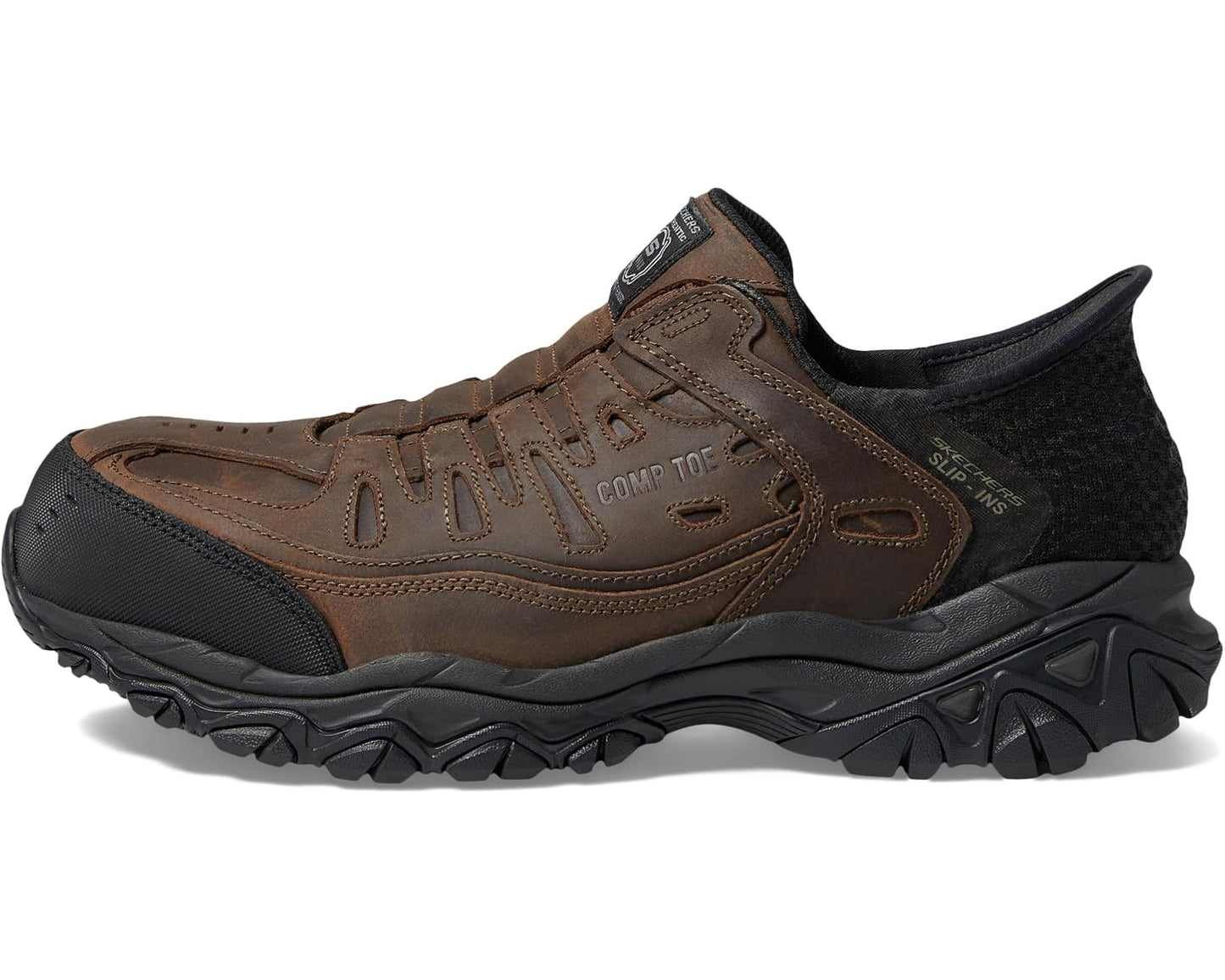 Men's SKECHERS Work Holdredge - Ryker Comp Toe Brown