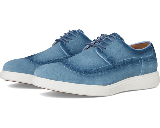 Men's Stacy Adams Trudell Wing Tip Lace-Up Light Blue