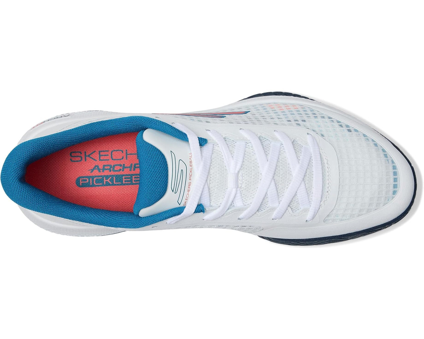 Men's SKECHERS Pickleball Viper Court Pro Sneaker White/Turquoise