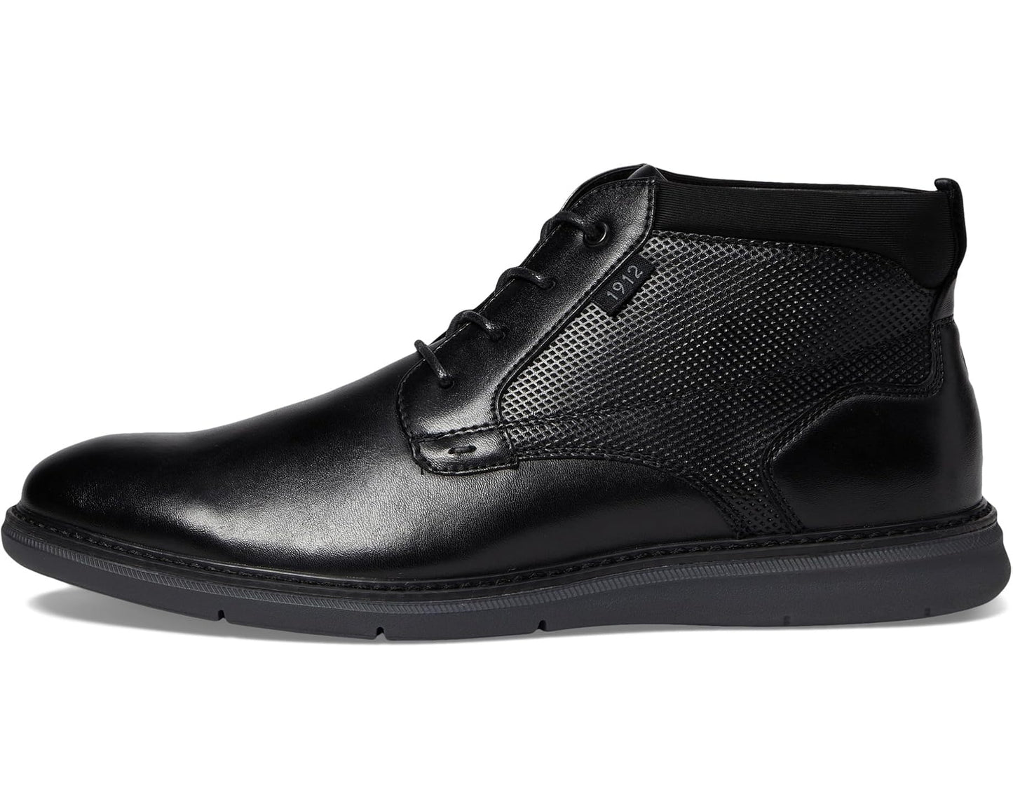 Men's Nunn Bush Chase Plain Toe Chukka Contemporary Fashion Boot Black