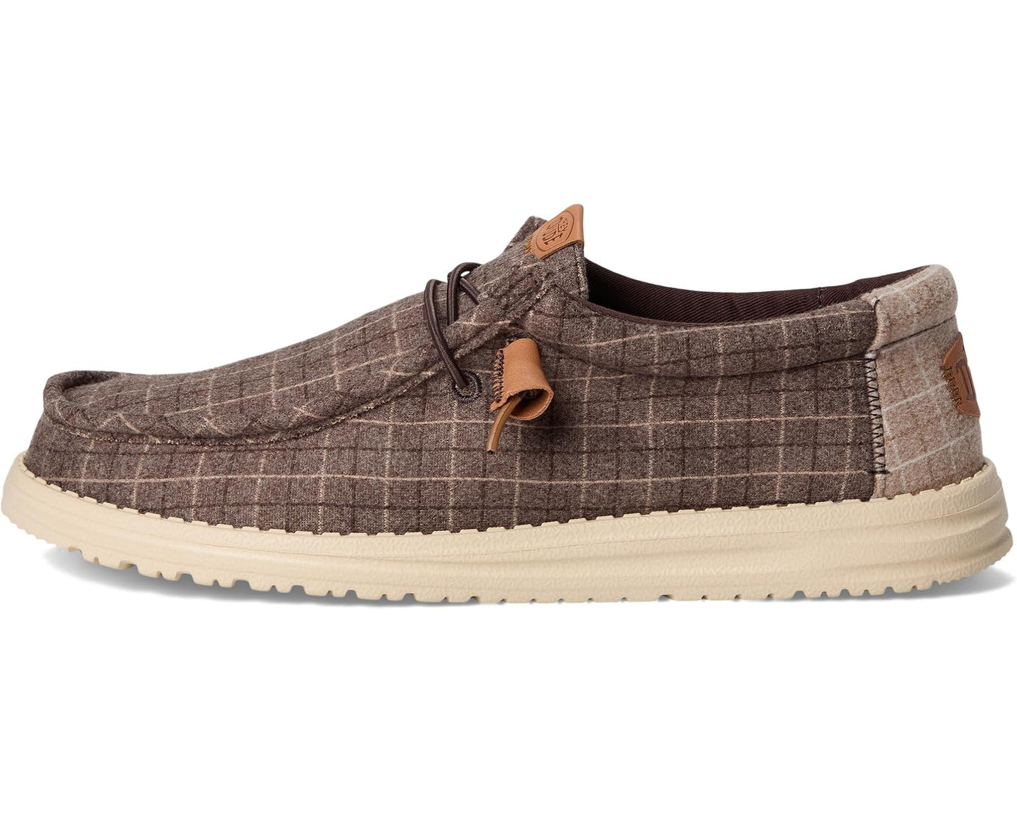 Men's Hey Dude Wally Plaid Corduroy Mole Brown/Multi