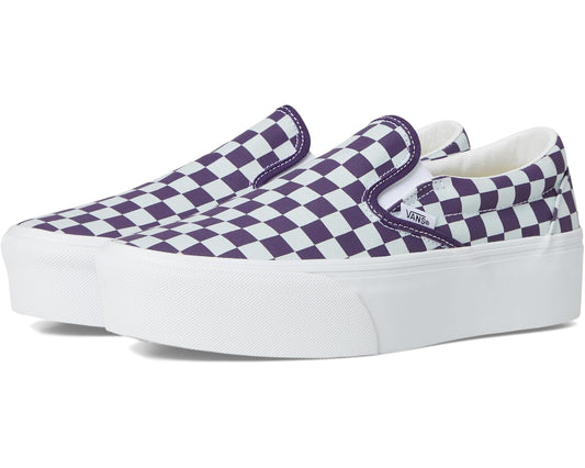 Unisex Vans Classic Slip-On Stack Form Blue Mist/Gothic Grape