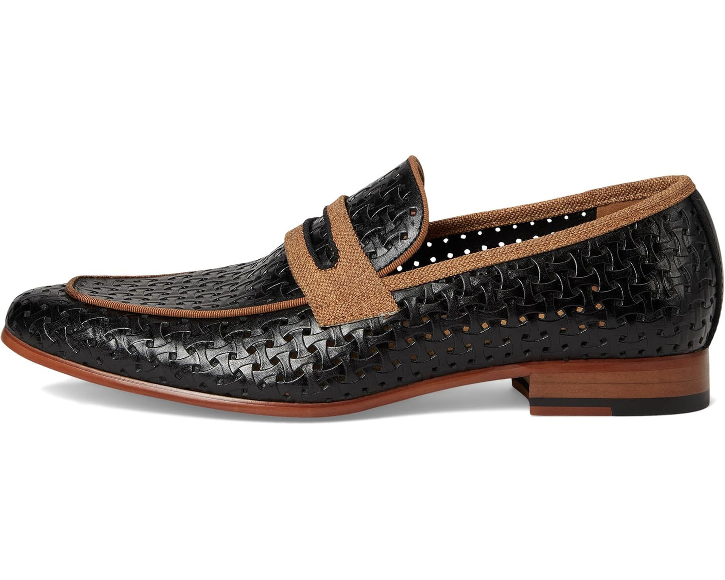 Men's Stacy Adams Winstead Saddle Slip-On Black