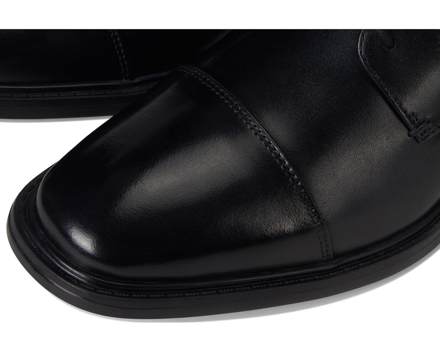 Men's Nunn Bush Stark Cap Toe Oxford Leather Business Formal Derby Dress Casual Lace-Up Black