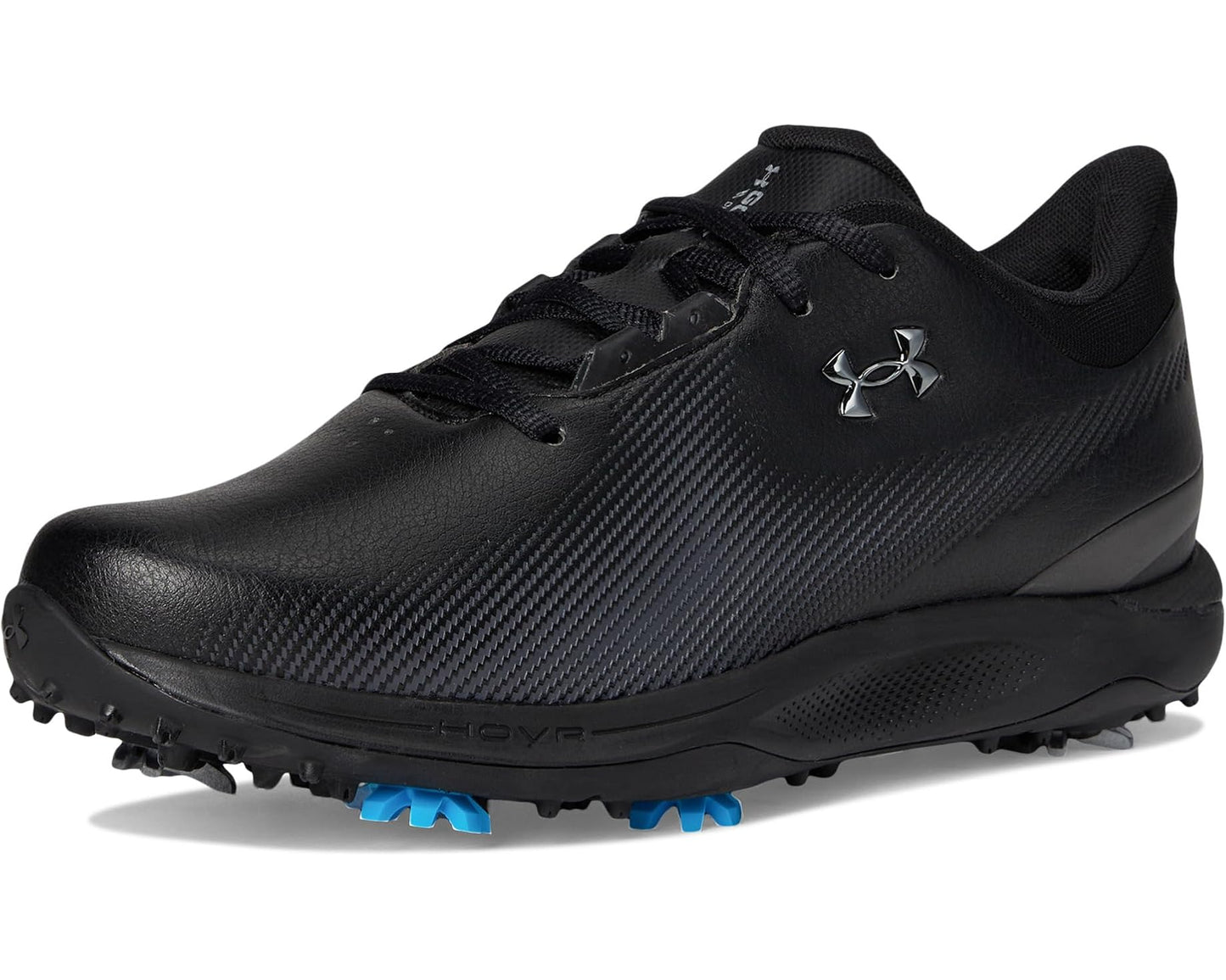 Men's Under Armour Drive Fade Golf Shoes Black/Metallic Silver
