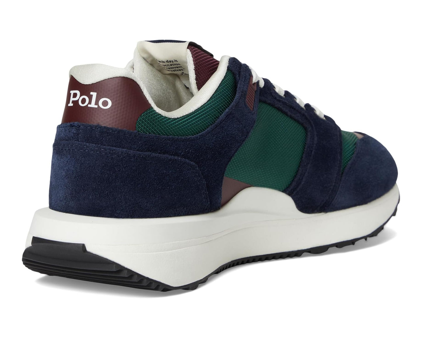 Men's Polo Ralph Lauren Train 89 Suede & Oxford Sneakers Collegiate Color-Block