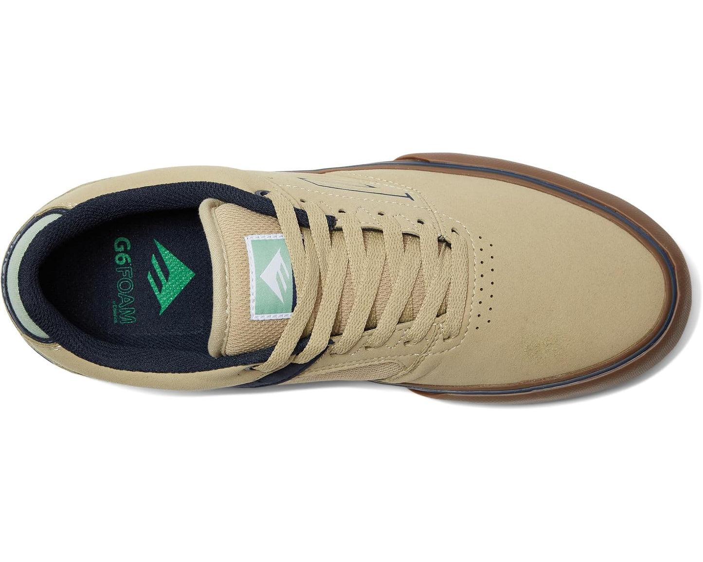 Men's Emerica The Low Vulc Tan/Blue/Green