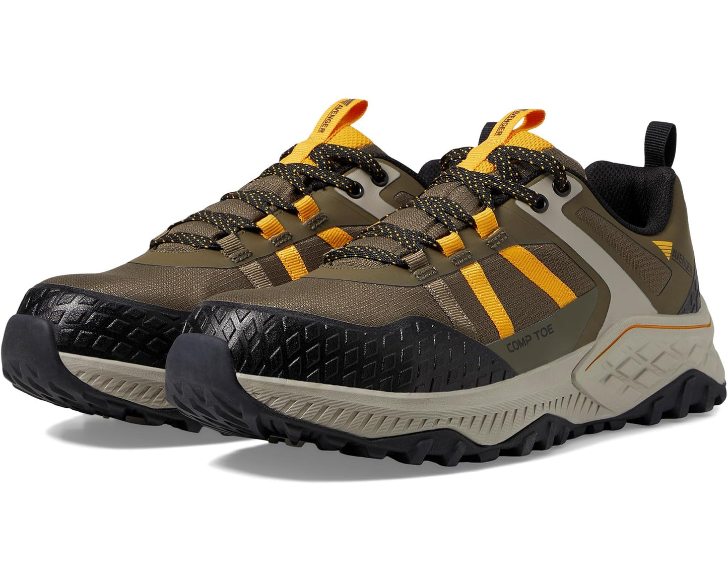 Men's Avenger Work Boots Aero Trail Olive/Yellow
