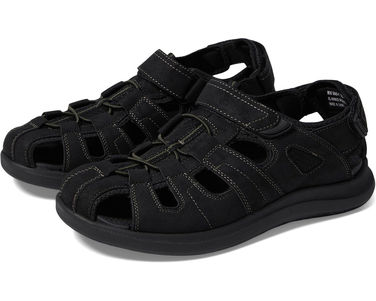 Men's Nunn Bush Rio Vista Fisherman Sandal Black