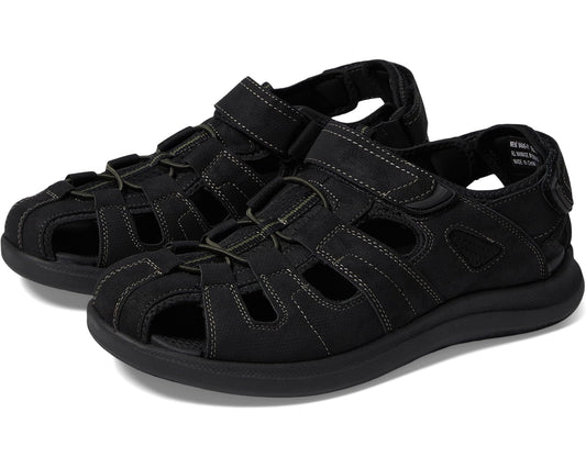 Men's Nunn Bush Rio Vista Fisherman Sandal Black