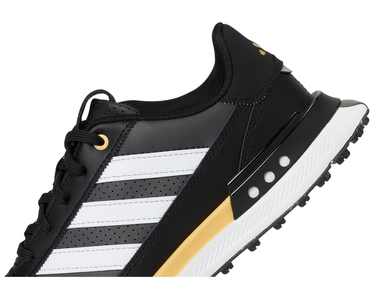 Men's adidas Golf S2G Spikeless Leather Golf Shoes Core Black/Footwear White/Oat