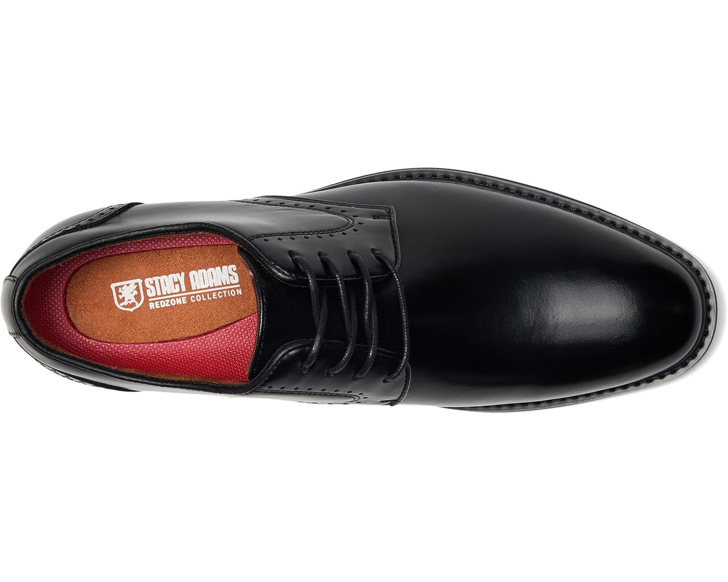 Men's Stacy Adams Benson Plain Toe Lace-Up Black