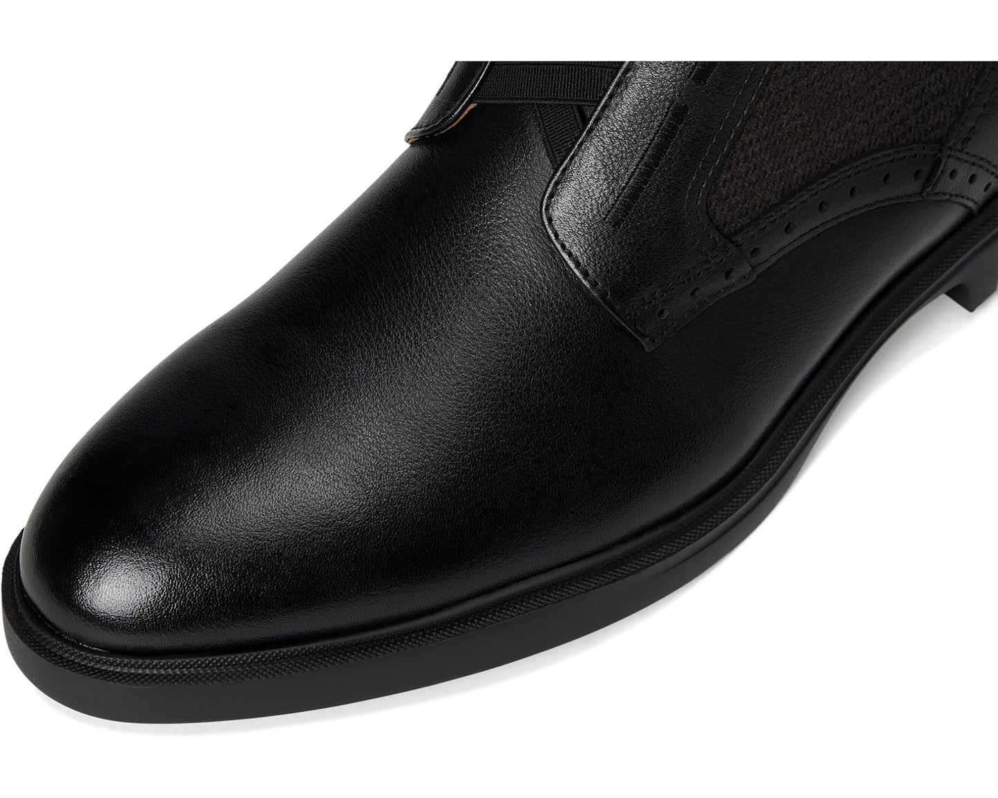 Men's Stacy Adams Thompson Elastic Lace Inside Zip Boots Black