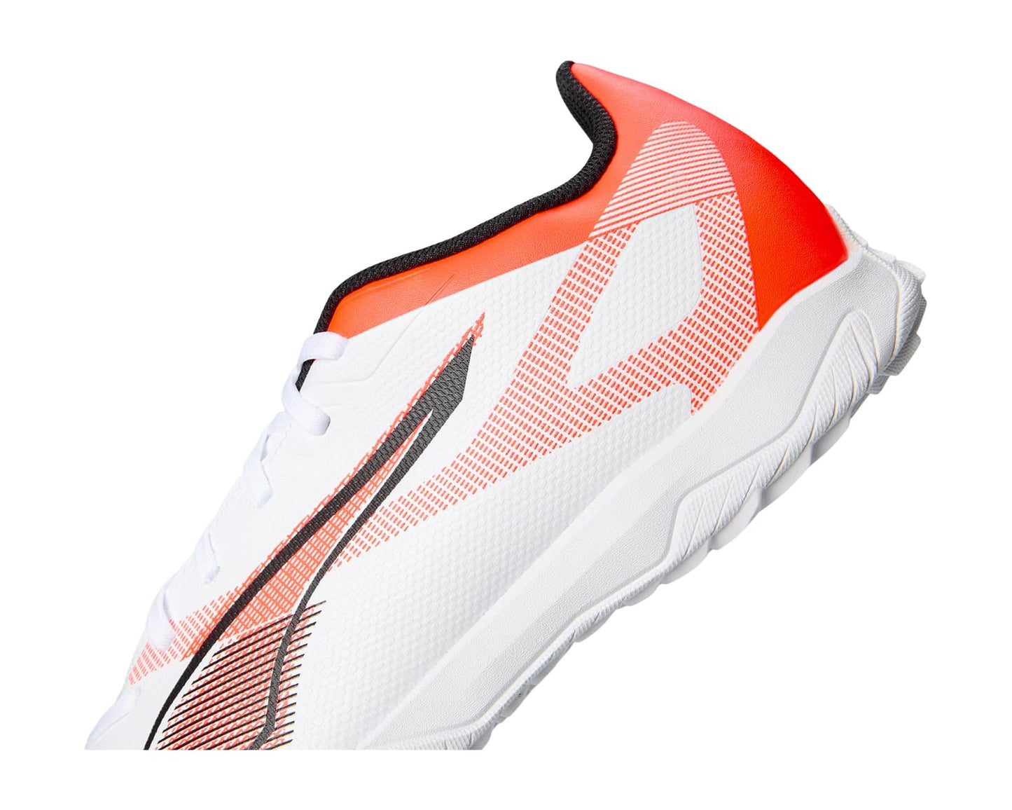 Men's PUMA Ultra 5 Play Turf Trainer Soccer Cleats Puma White-Puma Black-Glowing Red