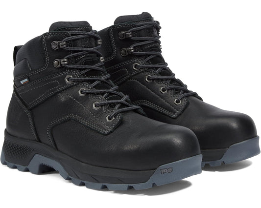 Men's Timberland PRO TITAN EV 6 Composite Safety Toe Waterproof Black Rustler
