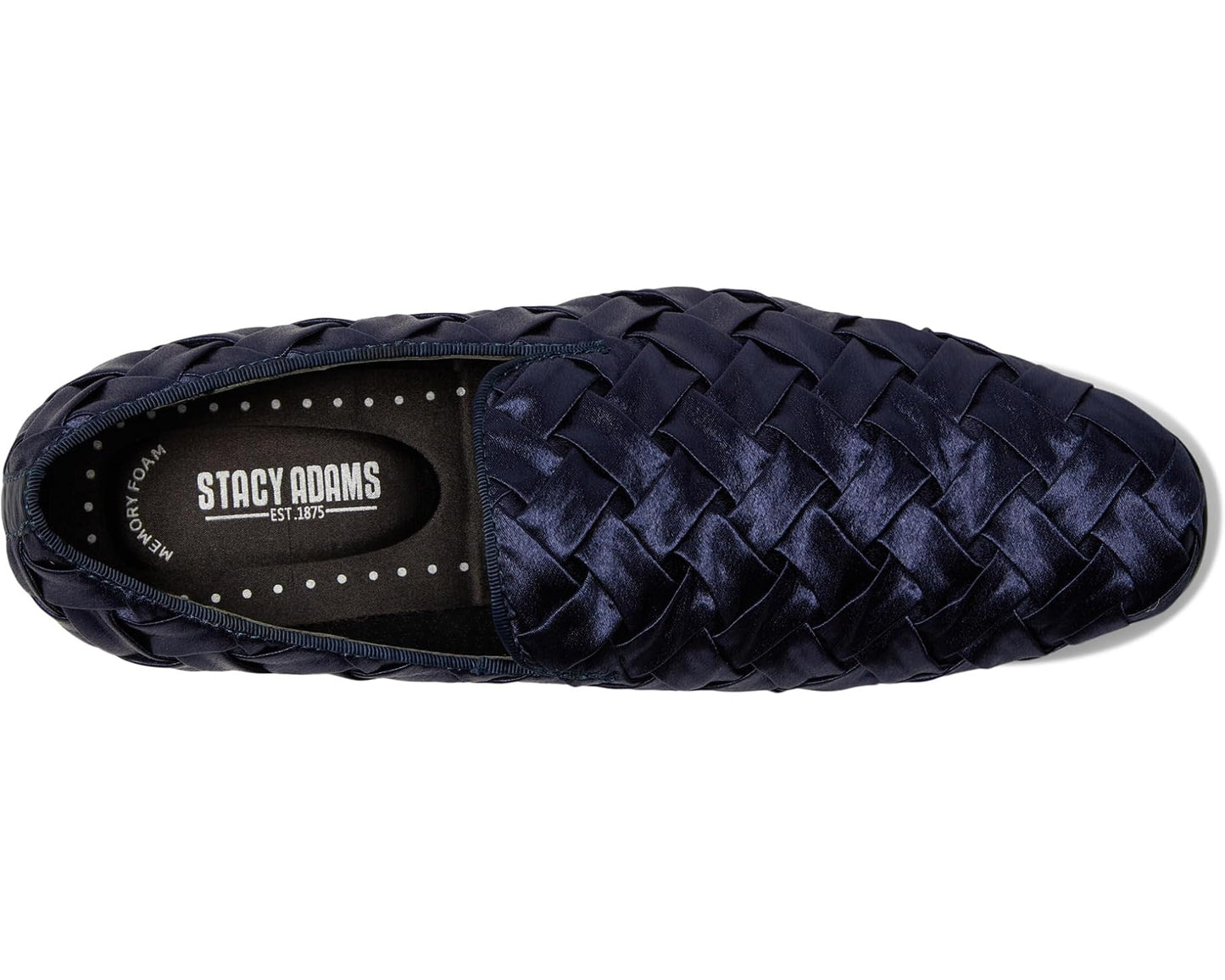 Men's Stacy Adams Savoir Satin Slip-On Loafer Navy