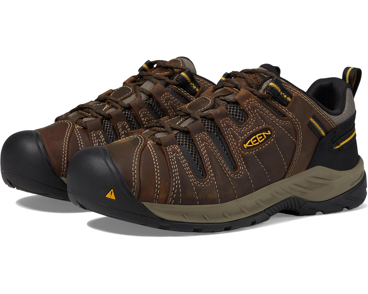 Men's KEEN Utility Flint II (Soft Toe) Cascade Brown/Golden Rod