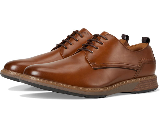 Men's Stacy Adams Pacer Plain Toe Oxford Cognac