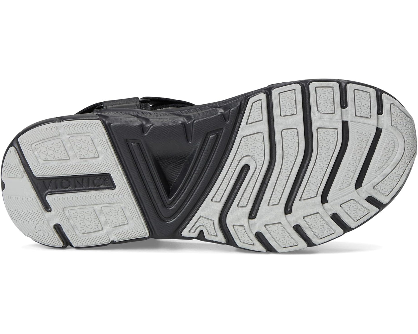 Men's VIONIC Walk Max Wanderer Walking Sandals Black Nappa