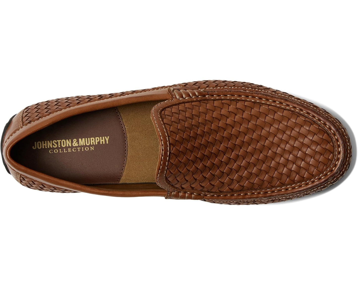 Men's Johnston & Murphy Collection Baldwin Woven Venetian Driver Tan