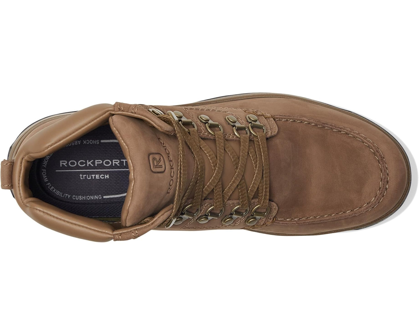 Men's Rockport Ezra Waterproof Boots Taupe Leather