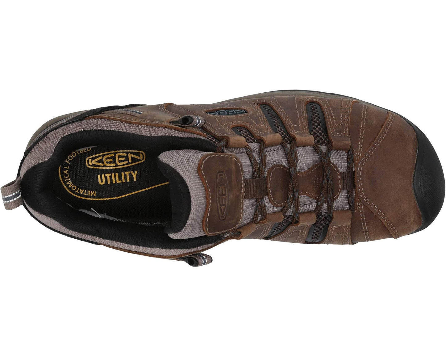 Men's KEEN Utility Flint II Waterproof (Steel Toe) Cascade Brown/Orion Blue