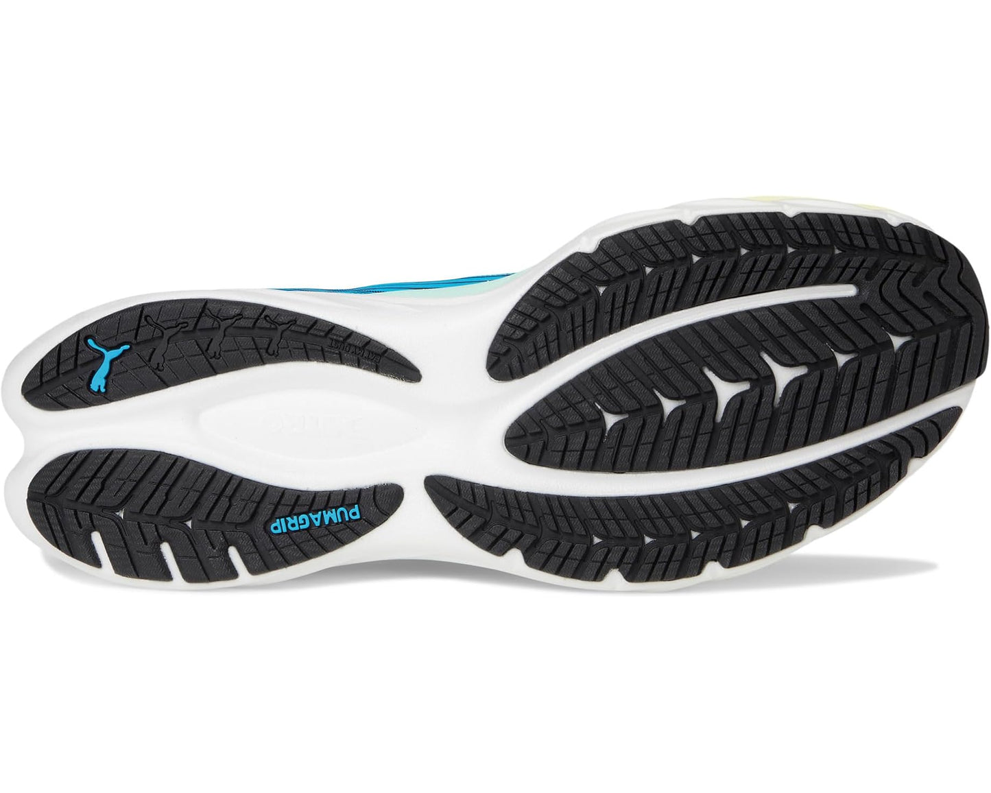 Men's PUMA Velocity Nitro Running Shoes Speed Blue/Gold Moon