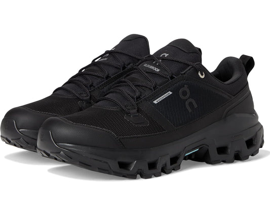Men's On Cloudrock Low Waterproof Black/Black
