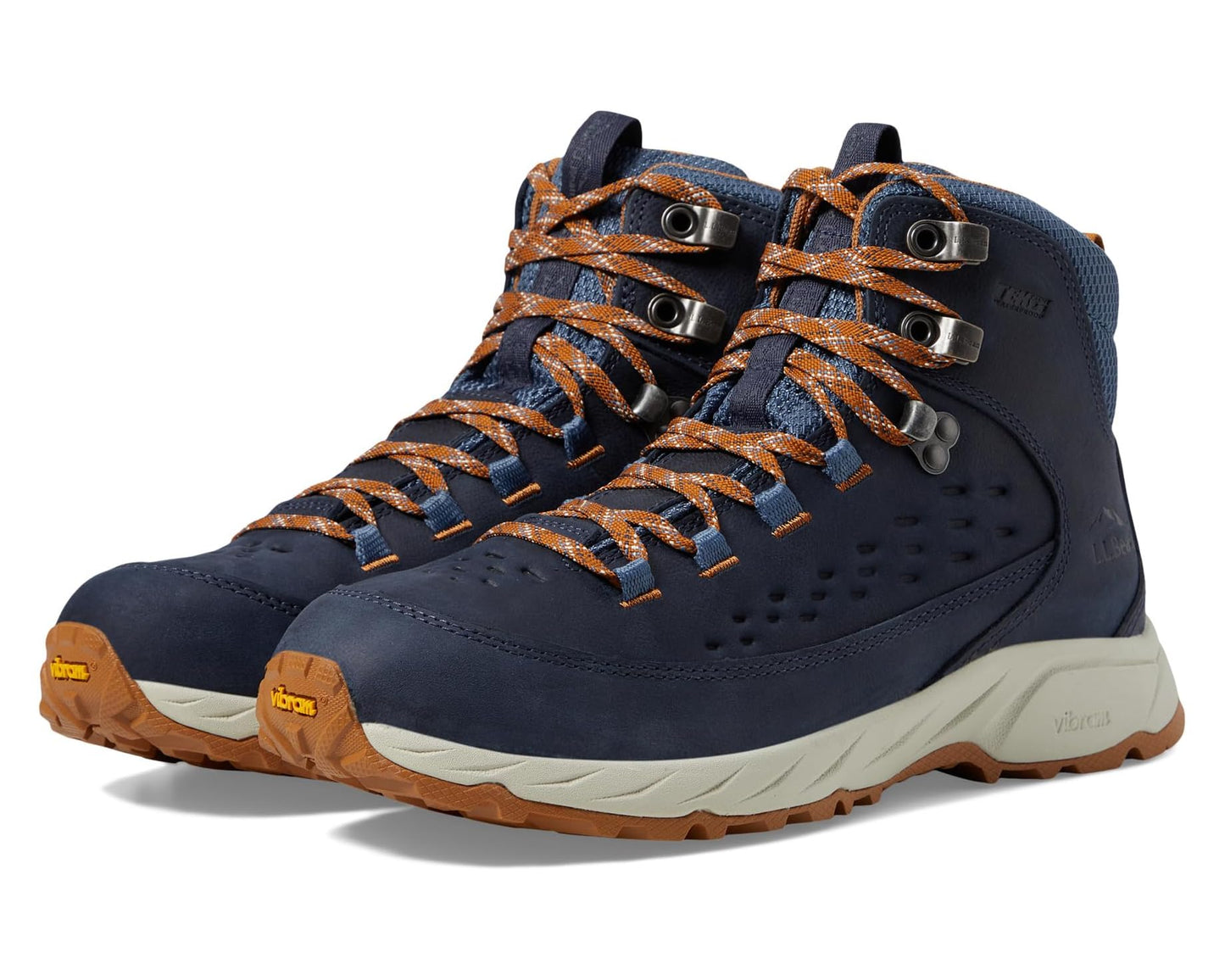 Men's L.L.Bean Trailfinder Waterproof Hiker Mid Carbon Navy