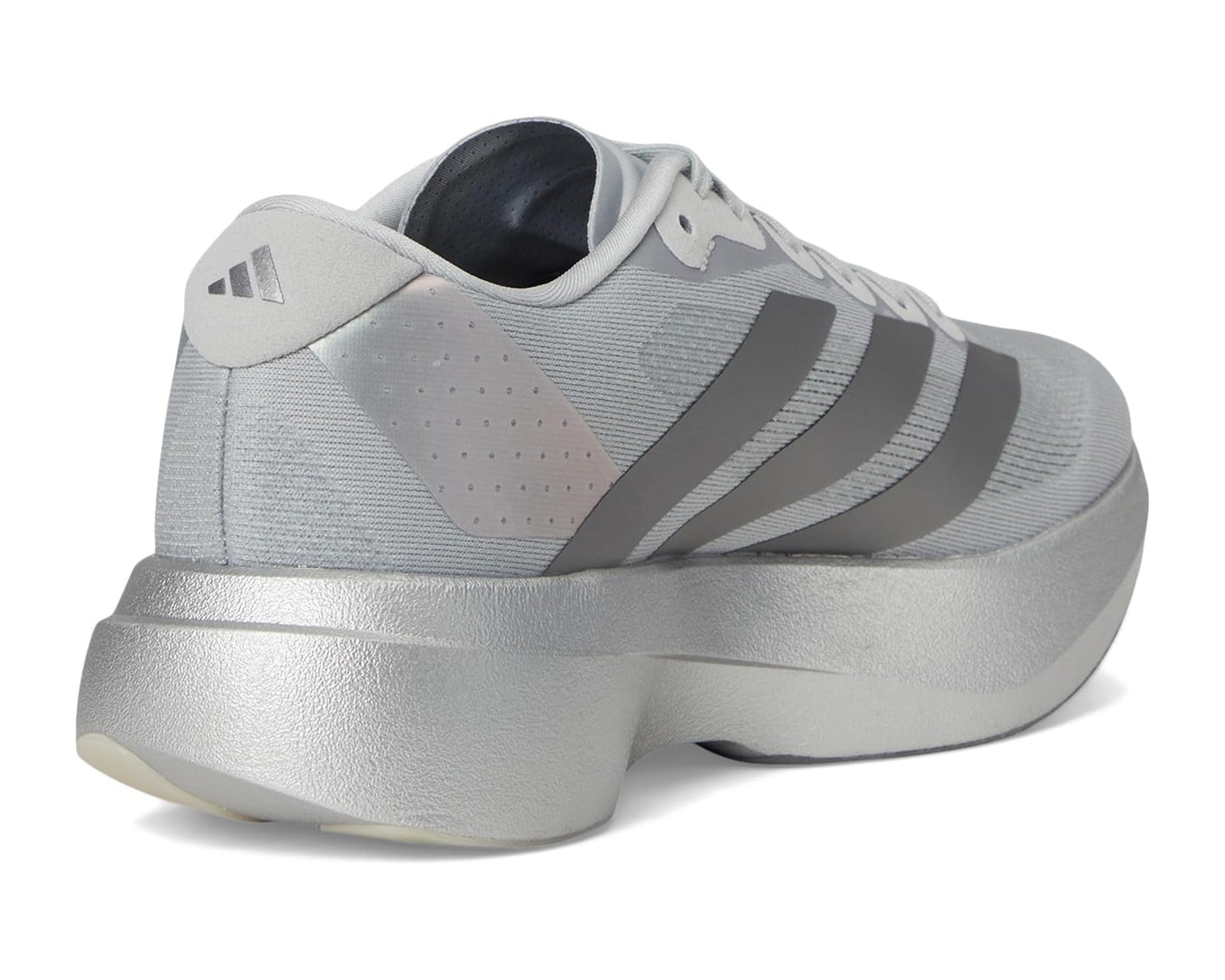 Men's adidas adiZero Evo SL Running Shoes Silver Metallic/Iron Metallic/Halo Silver