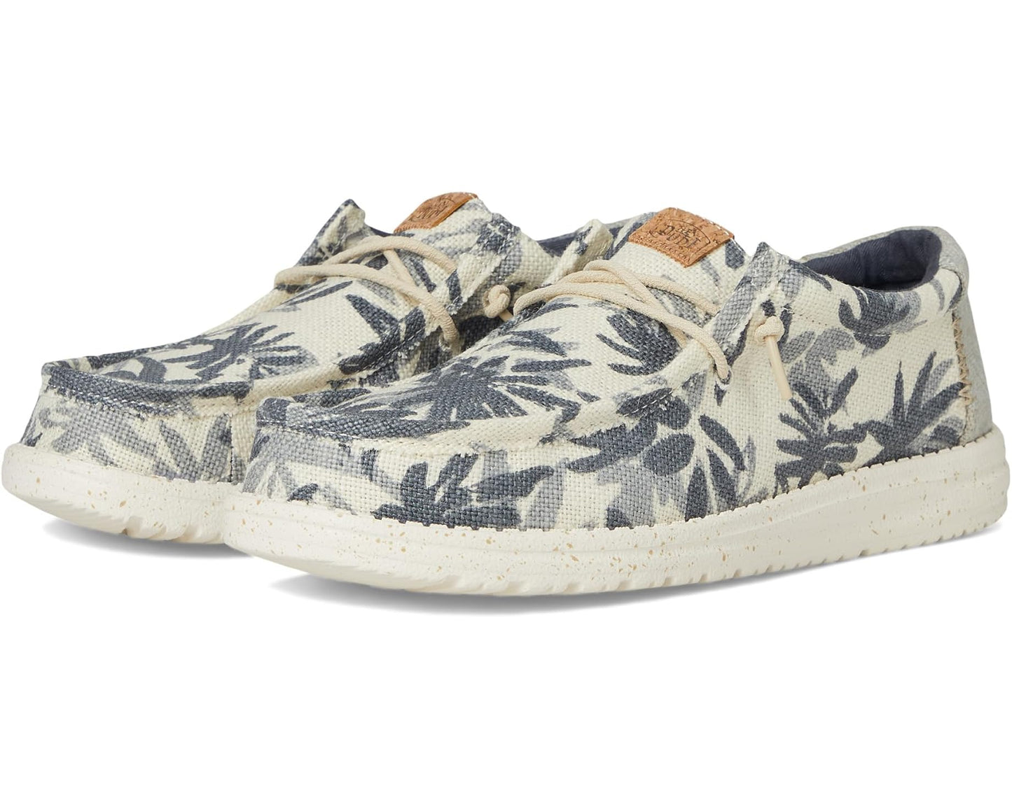 Men's Hey Dude Wally Palm Jute Egret/Cloud Blue