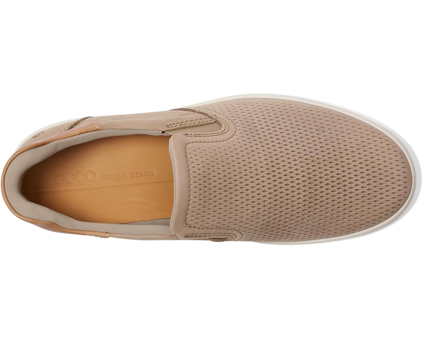 Men's ECCO Soft 7 Easy Slip On Sneaker Nutmeg Brown/Cashmere