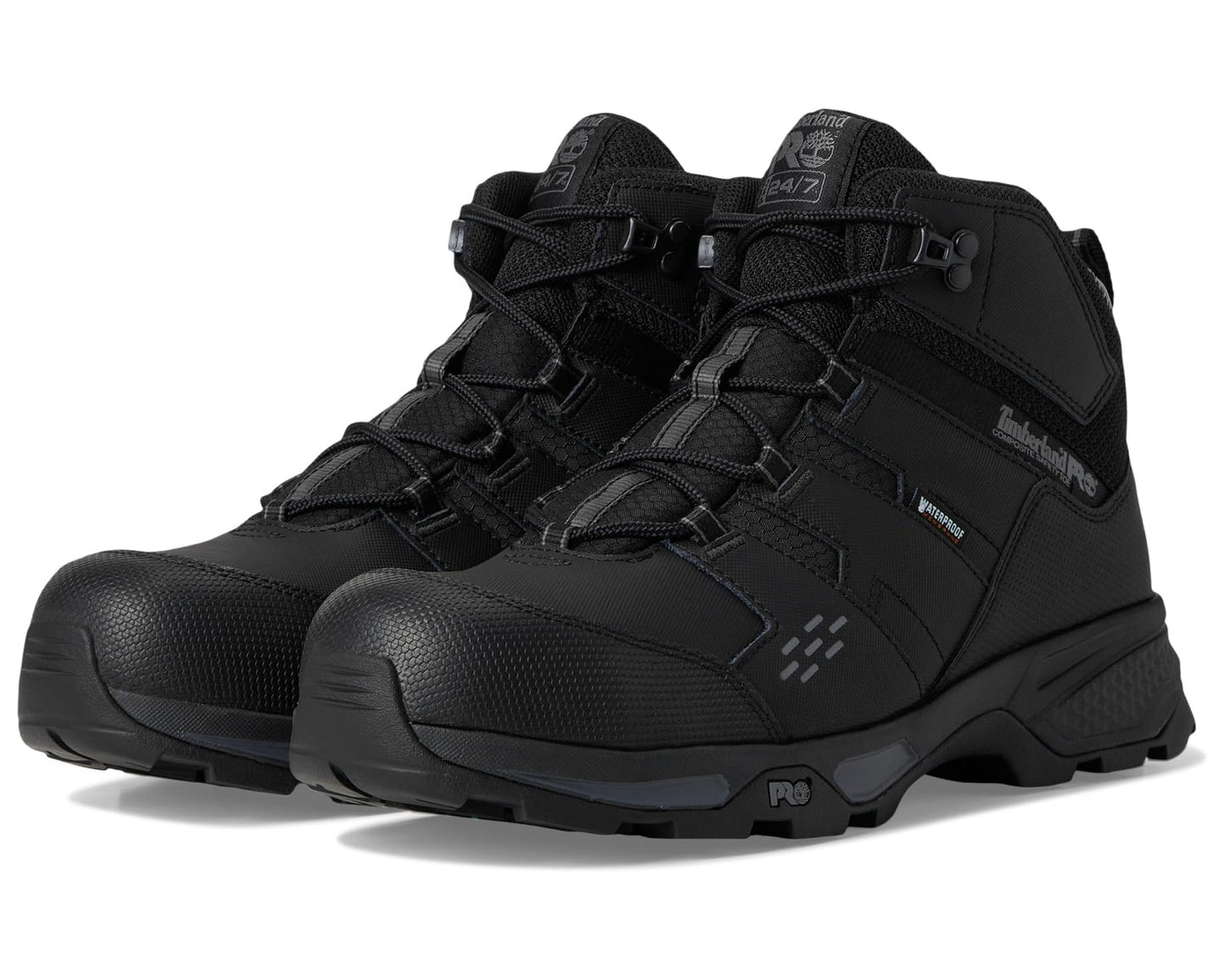 Men's Timberland PRO Switchback LT 6 Inch Composite Safety Toe Waterproof Black/Grey