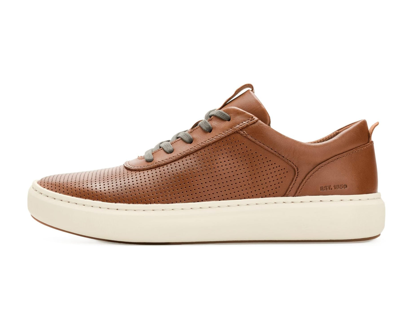 Men's Johnston & Murphy Mayhew Perfed U-Throat Tan Full Grain
