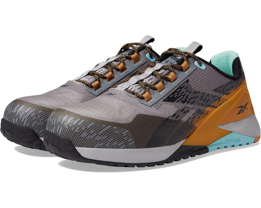 Men's Reebok Work Nano X1 Adventure Work EH Comp Toe Silver/Grey/Clay/Black
