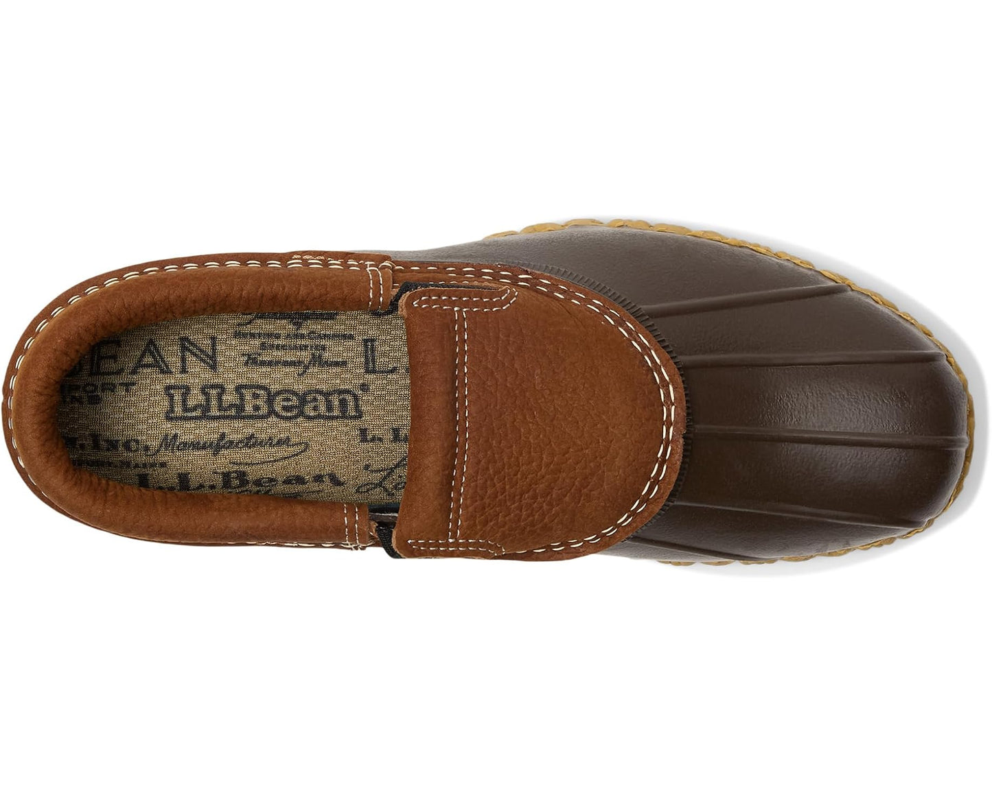 Men's L.L.Bean Rubber Moc Slip-On Allspice/Bean Boot Brown/Gum