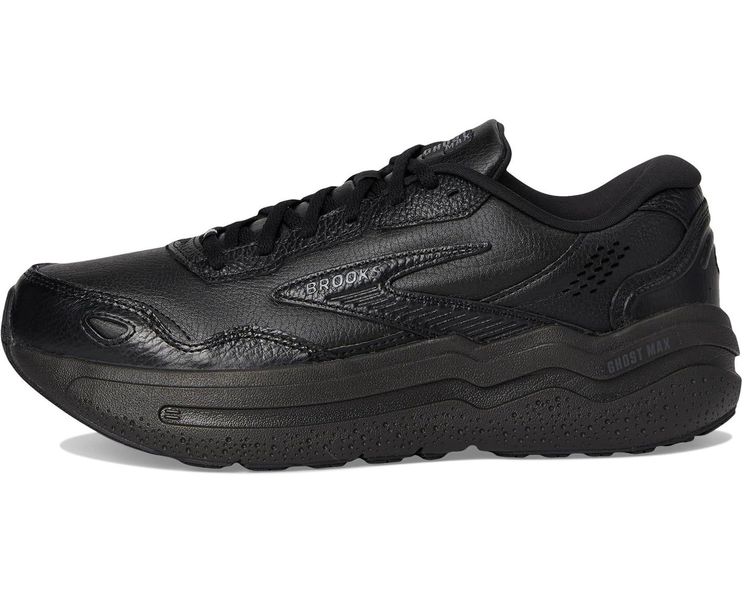 Men's Brooks Ghost Max Leather Black/Black