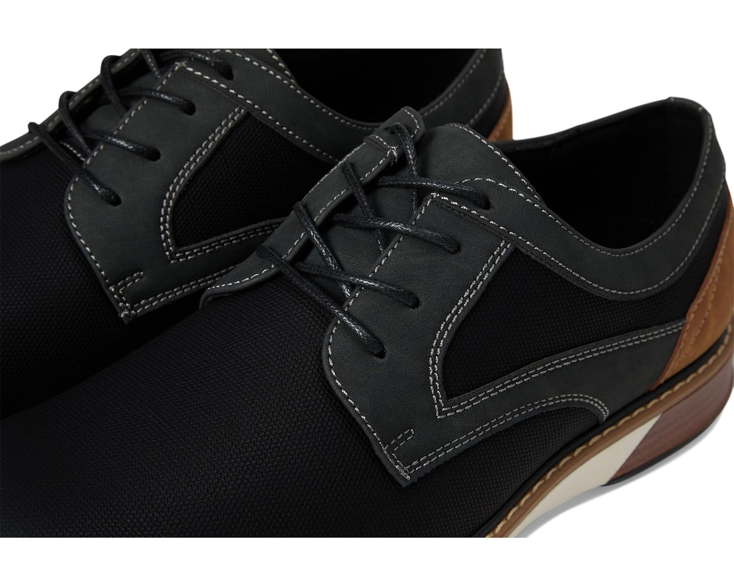 Men's Stacy Adams Phineas Plain Toe Lace-Up Black