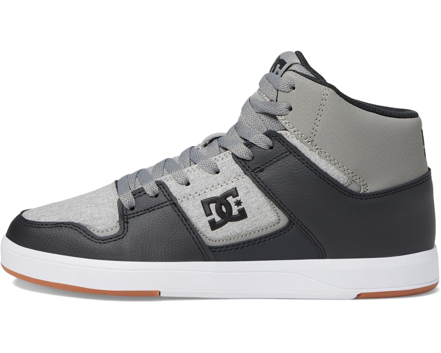 Men's DC Cure Casual High-Top Skate Shoes Sneakers Dark Grey/Light Grey
