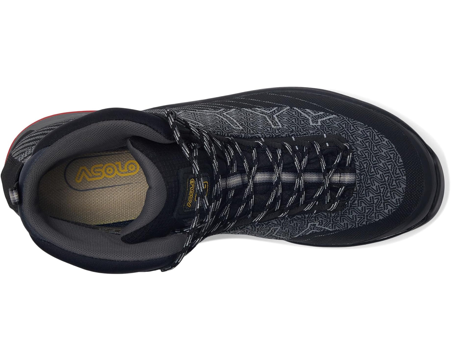 Men's Asolo Falcon Evo Jaquard GV MM Black/Red