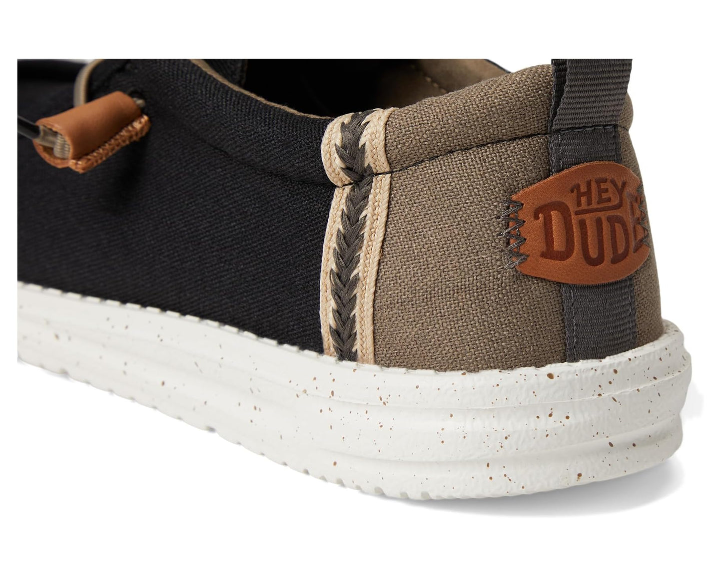 Men's Hey Dude Wally Summer Linen Black/Walnut