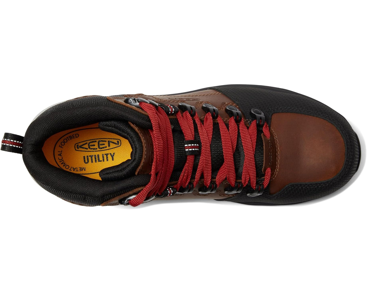 Men's KEEN Utility Red Hook Mid Waterproof (Comp Toe) Tobacco/Black