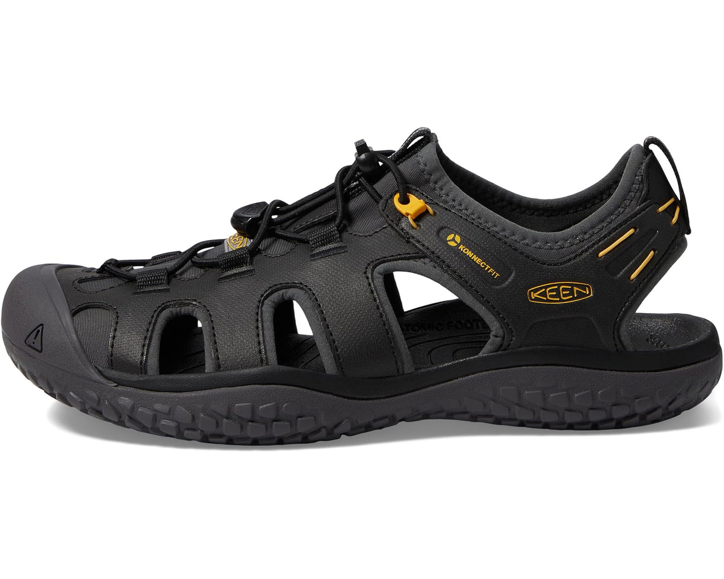 Men's KEEN Solr Sandal Black/Gold