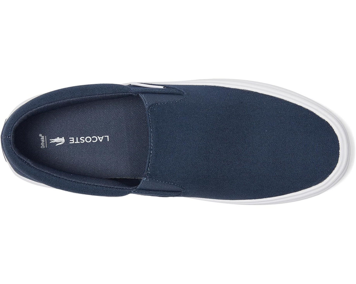 Men's Lacoste Slip-On Base Sneakers Navy/White